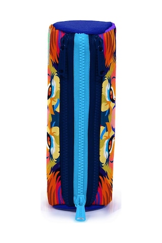 Coral High Kids Lacivert Saks Aslan Desenli Üç Bölmeli Kalem Çantası 22041