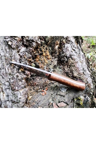 Sk101 Bushcraft Av Kamp Doğa Bıçağı - Yatağan El Yapımı Kahverengi