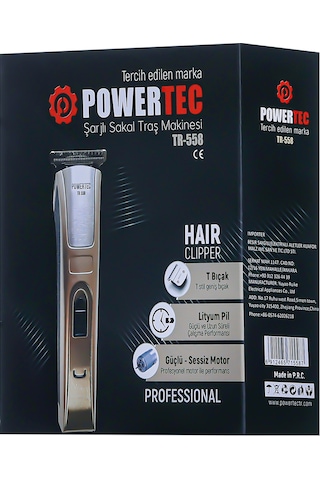 Powertec TR-558 Saç ve Sakal Tıraş Makinesi