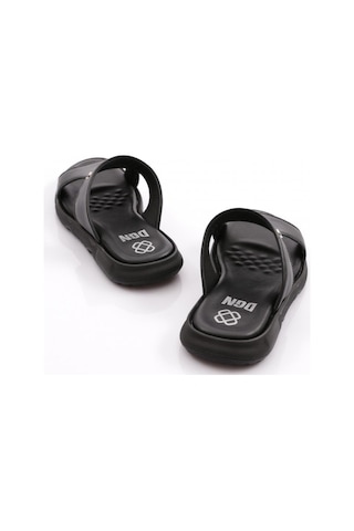 Dgn Hakiki Deri Comfort Rahat Taban Erkek Terlik 809 809-2690-R1534 Siyah