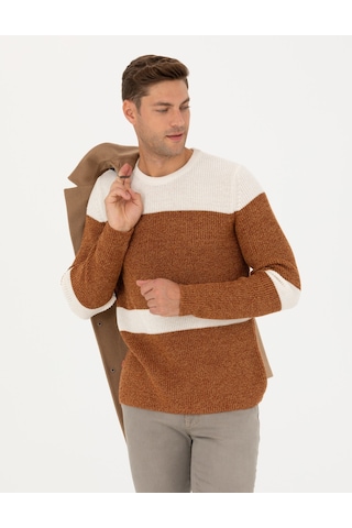 Pierre Cardin Erkek Bej Triko Kazak 50278098-vr011 Bej