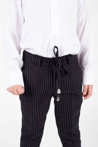 Parodi Çizgili Erkek Çocuk Takım Elbise Siyah