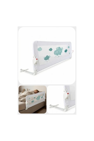 Wellgro Littles 150 48 CM Yatak Bariyeri Çocuk Yatak Korkuluğu Yeşil