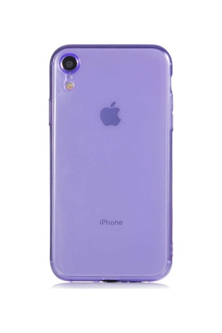Apple Uyumlu iPhone XR 6.1 Kılıf Zore Mun Silikon-Mor