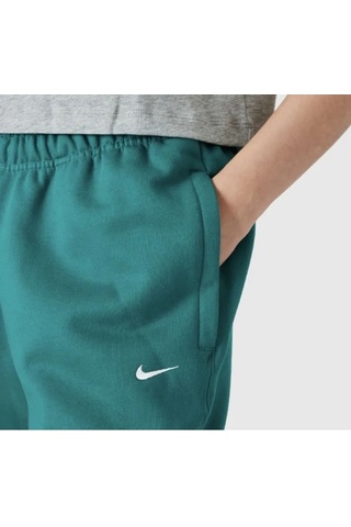 Nike Solo Swoosh Fleece Pant Pamuklu Bol Kesim Yüksek Bel Kadın Eşofman Altı Yeşil Yeşil