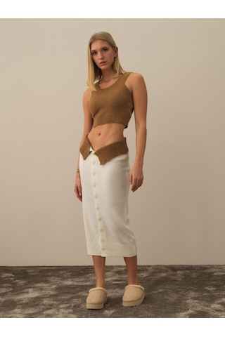 Xint Camel Lüks Pamuk Dokulu Regular Fit Atlet 850917