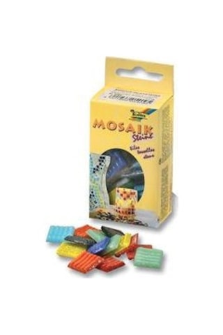 Folia Mozaik 10X10 Mm. 300 Adet 10 Renk Karışık
