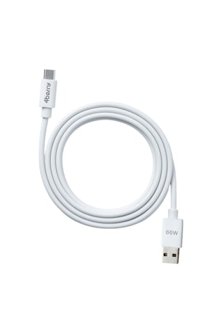 Eco-act Beyaz Usb-a-c Kablo 1.2 M, 66 W Hızlı Şarj, Dayanıklı Plastik Yapı