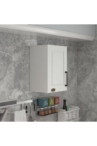 Kenzlife Hazır Mutfak Dolabı Bamya90 Byz Mod1 90 040 32 Mebran Kapak Suntalam Gövde Beyaz