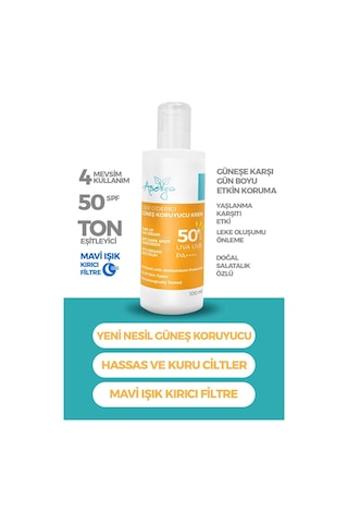 Aselya Akneye Eğilimli Ciltler için Leke Karşıtı Güneş Kremi SPF50+ 100 ML
