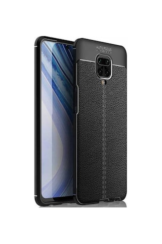 Xiaomi Redmi Note 9S Kılıf Zore Niss Deri Desenli Silikon Kılıf