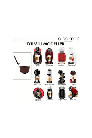 Dolce Gusto Uyumlu Kahve Kapsülü 3 Adet Yeniden Kullanılabilir Kahverengi