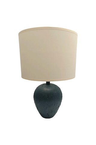 Minimal Polyester Abajur Antrasit Gold