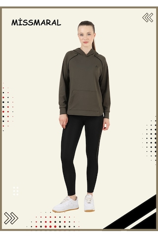 Kadın Taytlı Takım Spor Tunik & Tayt Dalgıç Kumaş Sports And Casual Haki 3060 Haki / Siyah