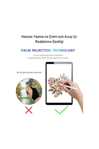 Apple Uyumlu iPad 10.2 8.Nesil Yazım Çizim için Dokunmatik Stylus Kalem