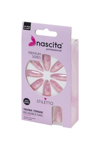 Nascita Takma Tırnak Pembe Mermer 24'lü