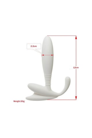 Hızlı Express Anal Pleasures 7 Titreşimli Beyaz Anal Vibratör Anal Plug