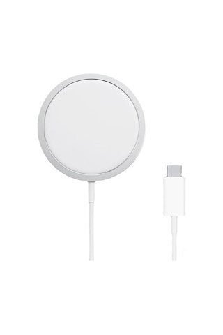 Maiyame İphone 12/13 Serisi İçin Magsafe Manyetik Kablosuz Şarj Cihazı - 20w Pd Hızlı Şarj, Type-c, Alüminyum Gövde, Beyaz