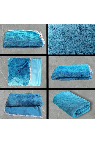 Technow Softtex 55x75 Kirpi Bez Profesyonel Premium Oto Kurulama Bezi Bükümlü Iplik Ultra Kalın Doku