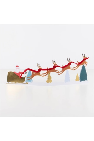 Meri Meri - Santa's Card - Noel Baba Tebrik Kartı - 3d
