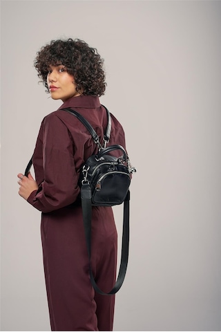 Ççs Kadın 17862 Omuz Ve Sırt Çantası Siyah