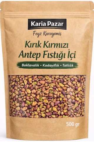 Kırık Kırmızı Antep Fıstığı 500 Gr Baklavalık Kadayıflık Yemeklik 500 G