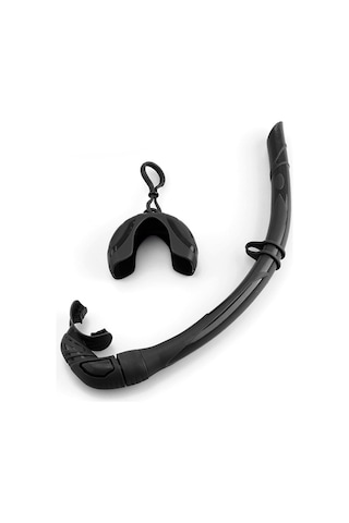 Neevoyu Siyah Silikon Katlanabilir Yetişkinler İçin Islak Solunum Borusu - As-600 Siyah