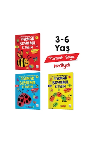 Parmak Boyama Kitabım Seti 3-6 Yaş