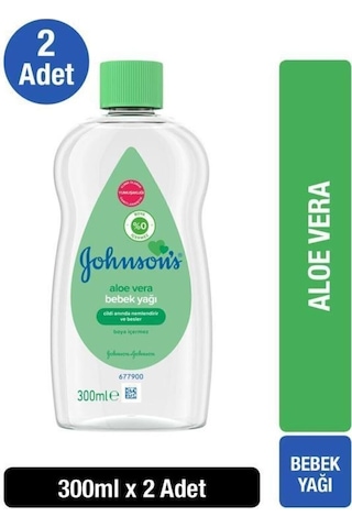 Johnson's Baby Aloe Vera Bebek Yağı 300 ml x2