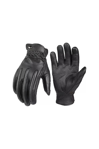 Yunboo M Beden Siyah Kürkü Motor Eldiveni - Dokunmatik Ekranlı, Spreyli, Darbe Emici, Kaymazlı, Soluklastırıcı Sürüş Eldiveni