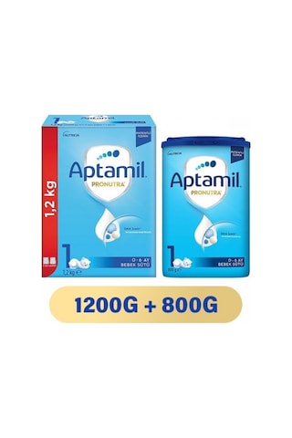 Aptamil 1 Bebek Sütü 1200 G + 800 G