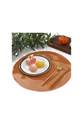 Adet Yuvarlak Örgülü Amerikan Servisi Amerikan Servisi Yıkanabilir 15 İnç Diğer