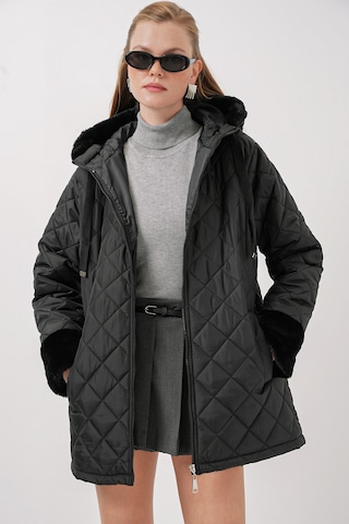 Bigdart 5197 Kapüşonlu Kapitone Mont - Siyah