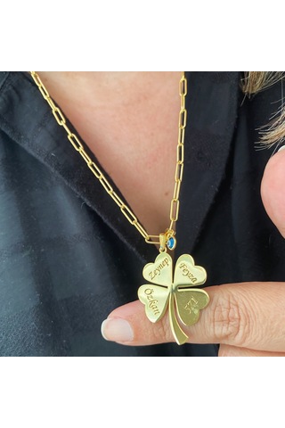 Simurg Jewellery Gümüş Yonca Kolye