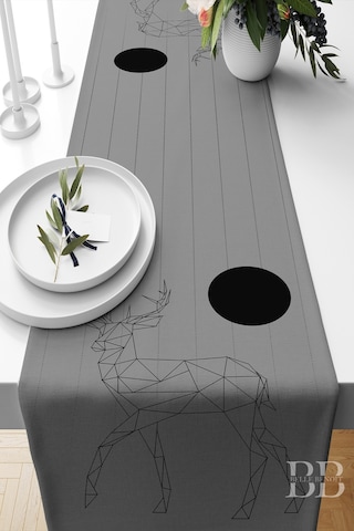 Belle Benoit Baskılı Amerikan Servisi Runner 140x40 Cm Desen37