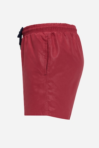 Tudors Erkek Standart Fit Hızlı Kuruyan Desenli Bordo Mayo Deniz Şortu-31388 Bordo