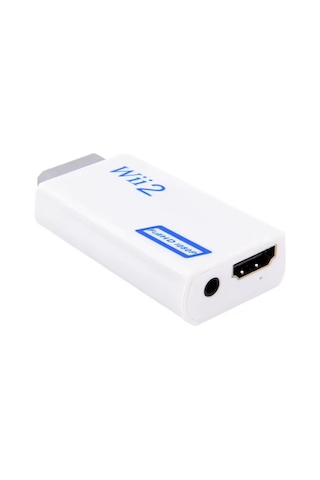 Wii Adaptör 1080p Full Hd Çevirici Hdmi Kablo Dönüştürücü