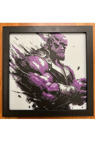 Thanos 3d Baskı Tablo Çerceve