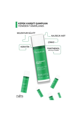 The Visionary Dandruff Kepek ve Yağlanma Karşıtı Şampuan 300 ML