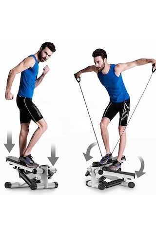 Mini Stepper - Sporcu Egzersiz Aleti - Kaymaz Pedallı Kondisyon Aleti - Adım Atma Yağ Yakma Aleti