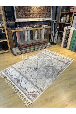 Salerno Çamaşır Makinesinde Yıkanabilir Kilim Halı Hs1029 Çok Renkli