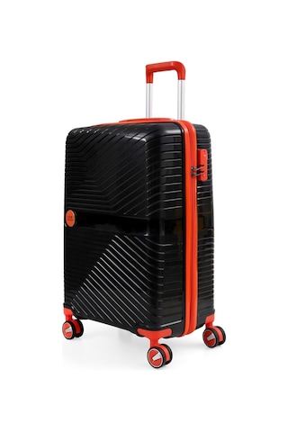 Ççs 5239 Polipropilen Kabin Boy Valiz Siyah-turuncu Siyah - Turuncu