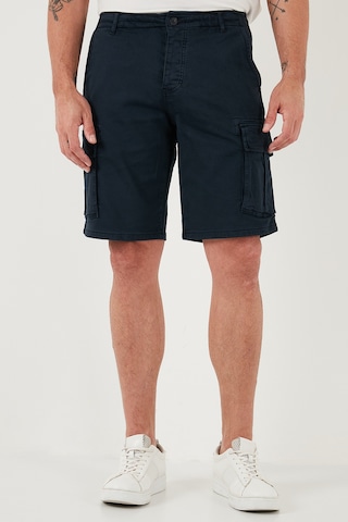 Buratti Streç Pamuklu Regular Fit Normal Bel Kargo Cepli Erkek Şort 4510S79Milan Indigo