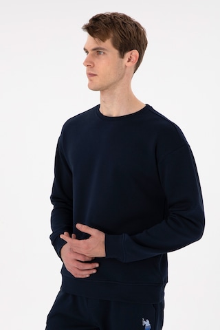U.S. Polo Assn. Erkek Comfort Fit Bisiklet Yaka Lacivert Sweatshirt 50293438-VR033