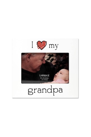 &apos I Love My Grandpa&apos Resim Çerçevesi, 15 X 10 Cm, Beyaz