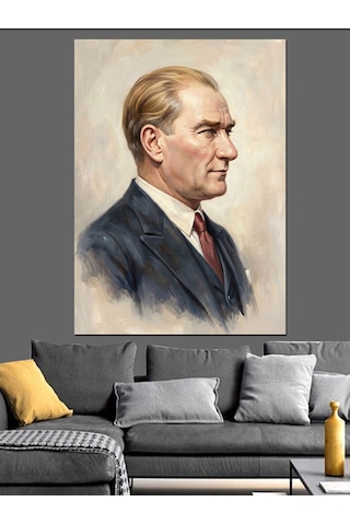 Karizmatik Atatürk Profil Portre Sanatı Dekoratif Kanvas - Mdf Ahşap Tablo Karizmatik Atatürk Profil Portre Sanatı Dekoratif Kanvas - Mdf Ahşap Tablo