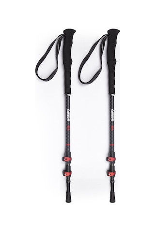 Evolite Carbon Quick-Lock Dıştan Kilitli Trekking Batonu Çok Renkli