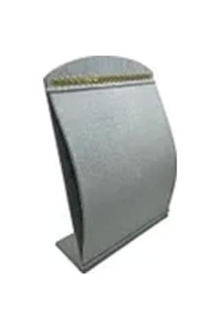 Yerli Üretim Süet Kumaş Gri Renk 34 Cm / 24 Cm Dik Bombeli Takı Standı Çok Renkli