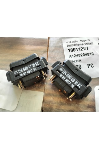 Mercedes W124 Arka Sağ Sol Cam Açma Düğmesi
