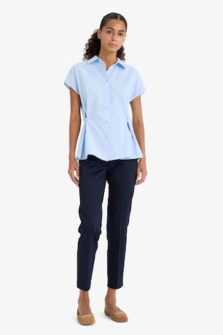 Defacto Sigaret Normal Bel Düz Paça Saten Pantolon J8743az25wnnv135 Lacivert